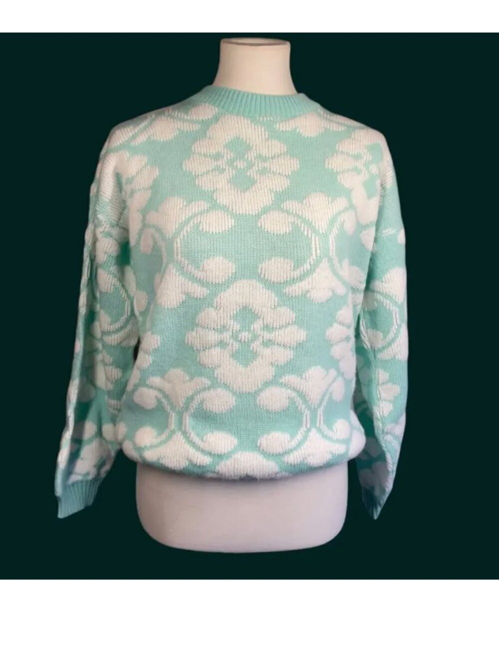 Cabin Creek 80s / 90s Vintage Floral Sweater Small